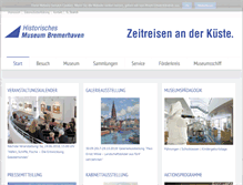 Tablet Screenshot of historisches-museum-bremerhaven.de